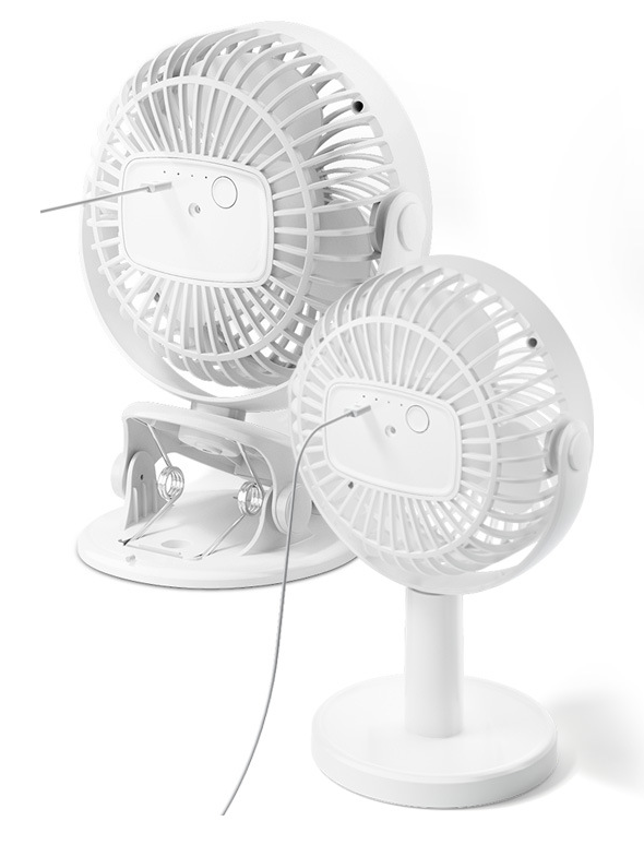 Mini Clip-On USB Desk Fan 