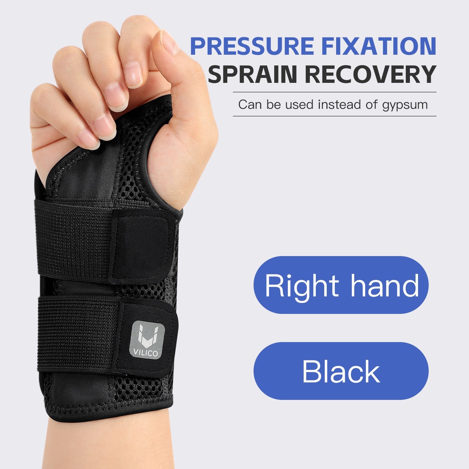 Muñequera para túnel carpiano, soporte con férulas, soporte de mano para artritis, tendinitis, esguince, lesiones, dolor de muñeca, 1 ud.