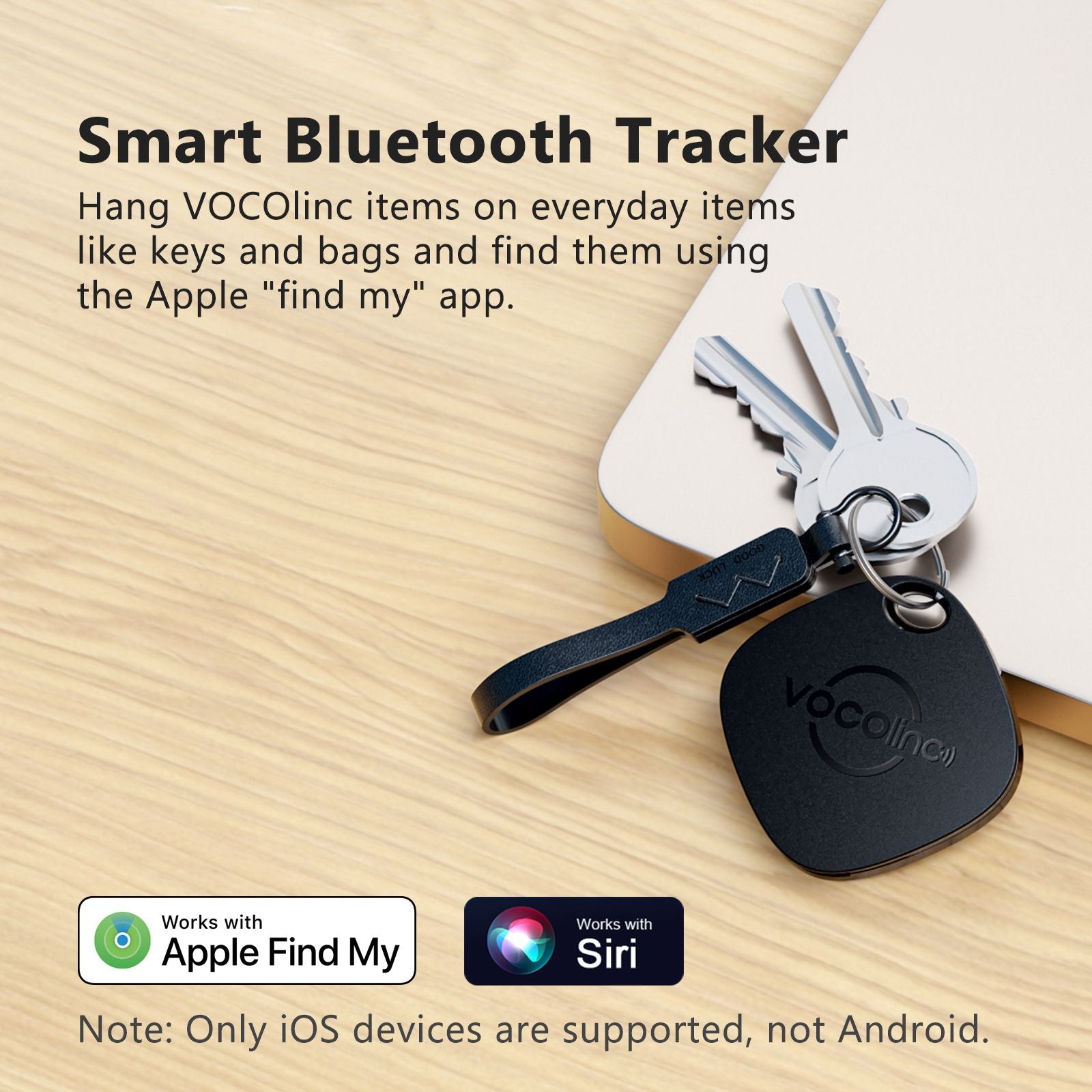 4 Uds VOCOlinc Mini etiqueta inteligente billetera para coche buscador de llaves encontrar mi aplicación (solo iOS) rastreador Bluetooth antipérdida