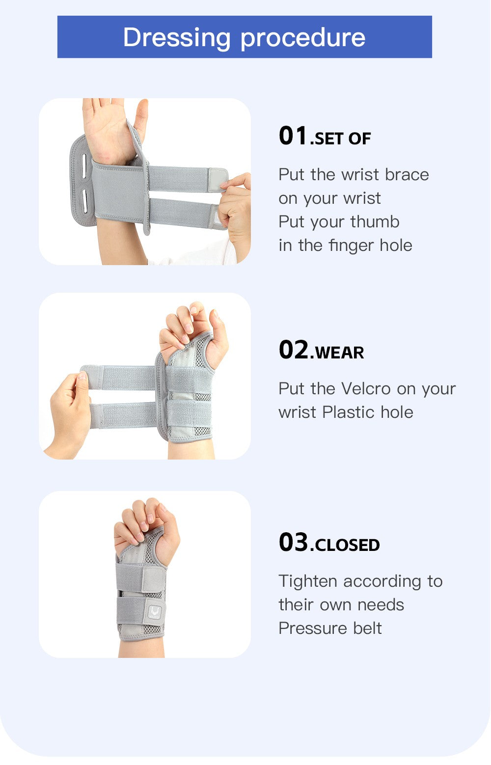 Muñequera para túnel carpiano, soporte con férulas, soporte de mano para artritis, tendinitis, esguince, lesiones, dolor de muñeca, 1 ud.