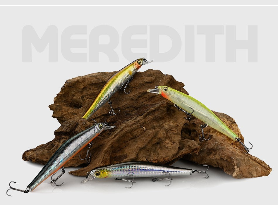 MEREDITH ORBIT-110SP sistema magnético Orbital Señuelos de Pesca superiores Minnow Wobbler calidad aparejos de pesca anzuelos para pesca