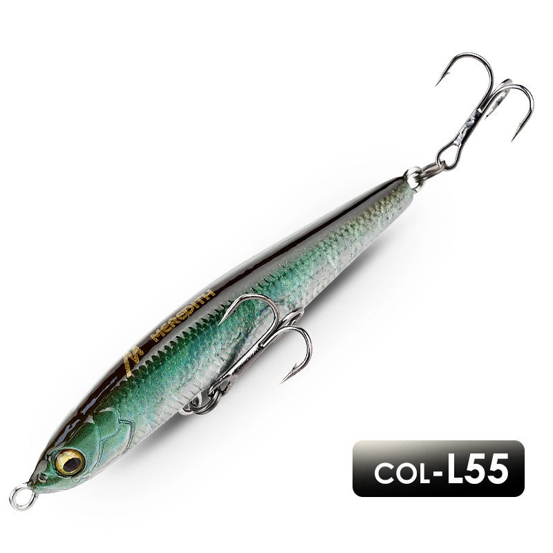 MEREDITH Jerk lápiz que se hunde señuelo de pesca Wobbler lubina aparejos de pesca señuelos accesorios de pesca señuelos de agua salada cebo de peces curricán
