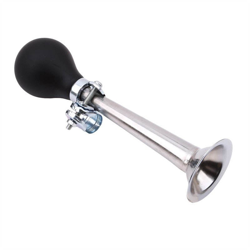 Bocina de aire para bicicleta chapada en Metal, bocina de aire recta de 7/9 pulgadas, campana para bicicleta de montaña, accesorios para equipos de ciclismo, bocinas galvanizadas