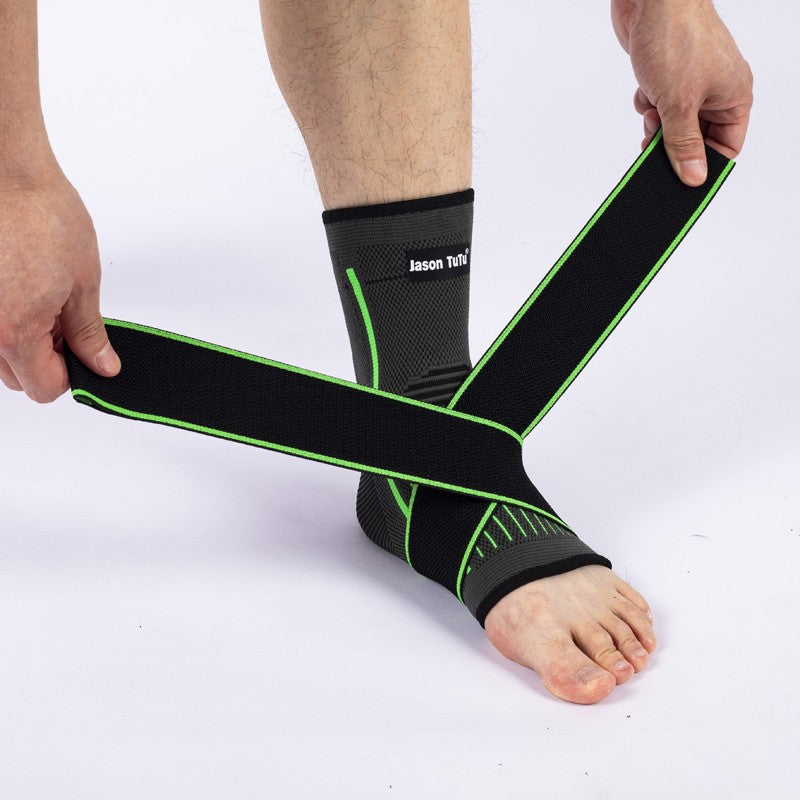 Tobillera ajustable de compresión, Protector de tobillo para correr, fútbol, baloncesto, tejido de nailon, vendaje de gimnasio, correa de tobillo