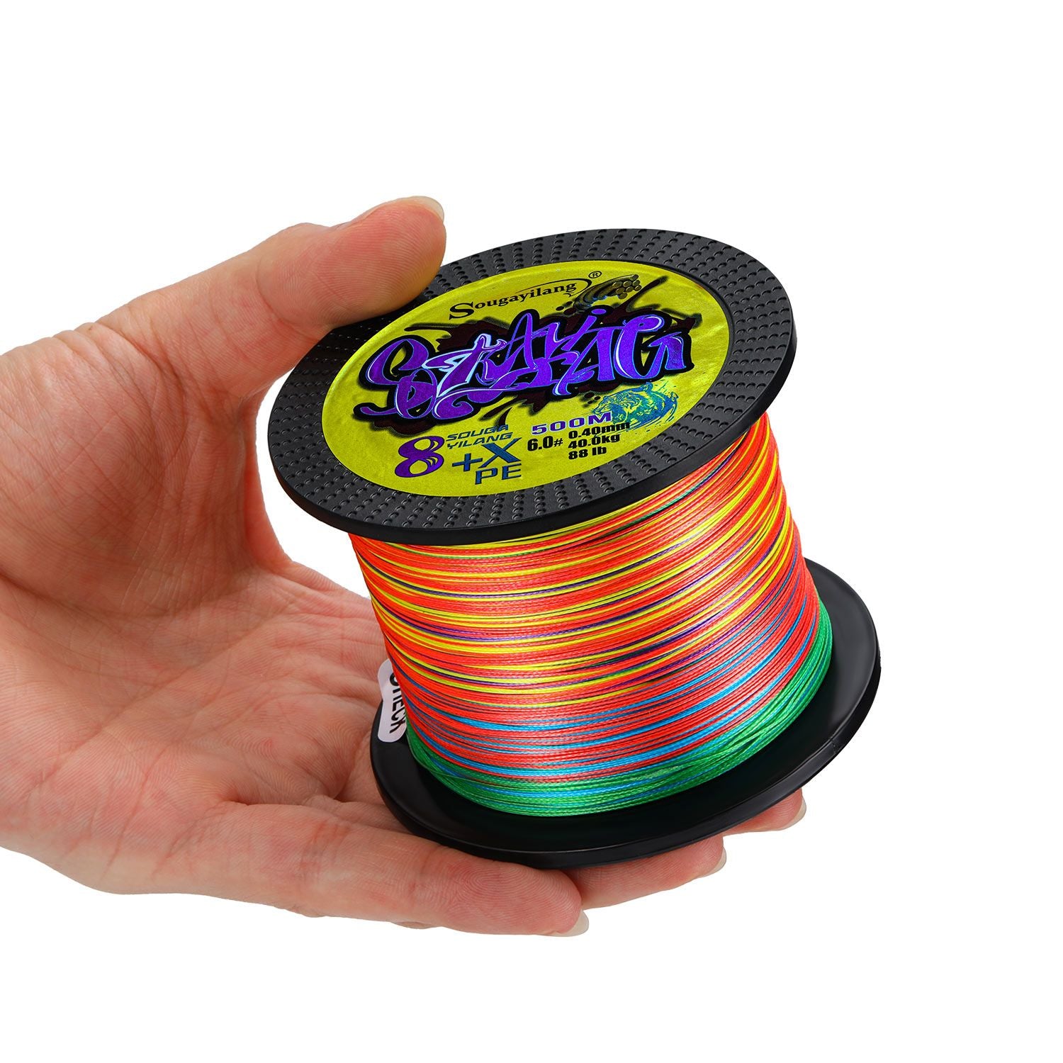 Sougayilang 100M 300M 500M X8 hilo de pescar trenzado 0,12-0,40mm hilo de pescar de carpa multifilamento multifunción para 22-88LB