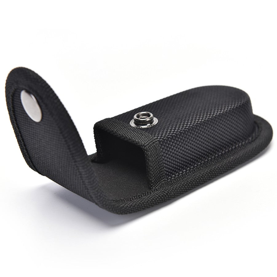 Funda negra plegable para guardar cuchillos, bolsa con alicates, cinturón de nailon, bolsillo de transporte, soporte para linterna, paquete de cintura