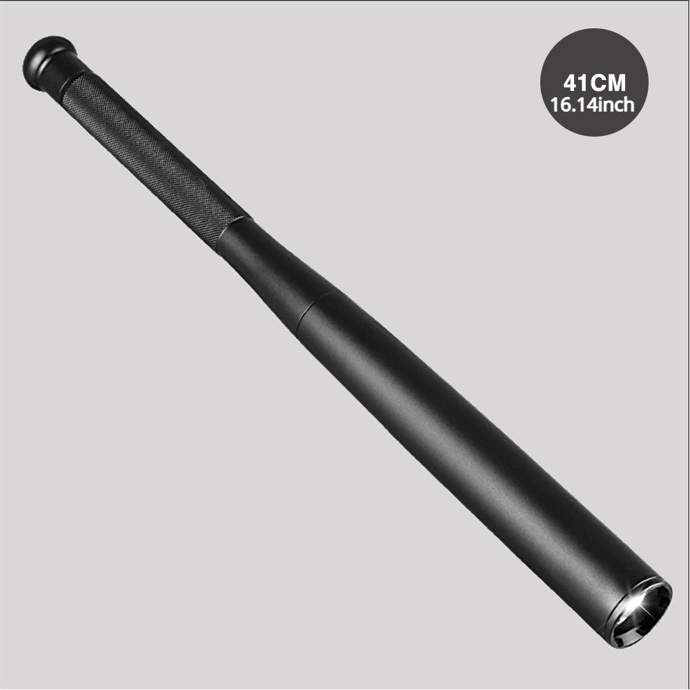 Linterna de autodefensa resistente al agua, palo LED, bate de béisbol, antorcha de aleación de aluminio, equipo antidisturbios de autodefensa de emergencia