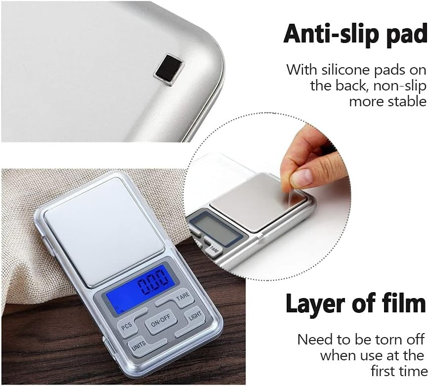 Báscula de alta precisión 500g 0,01g báscula electrónica balanza Digital joyería de bolsillo balanzas de diamante para cocina