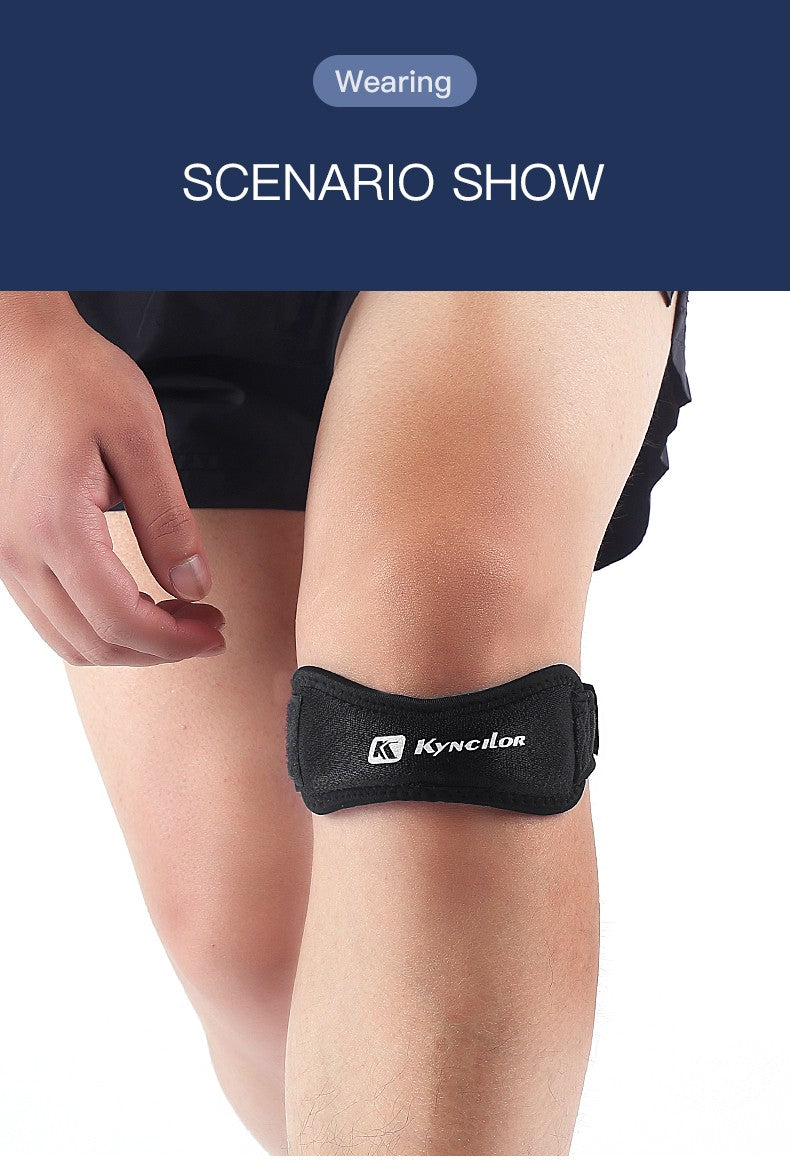 Rodillera rótula ajustable de Gel de sílice, Protector de correa para tendón de rodilla, rodillera para correr, deportes, ciclismo, gimnasio, soporte para rodilla, 1 ud.