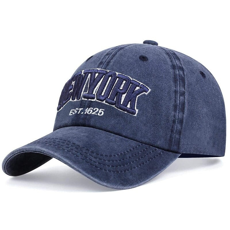 Gorras de béisbol bordadas de NUEVA YORK a la moda, sombreros casuales para el sol para adultos, sombrero de Hip Hop, gorras deportivas de Golf, gorras Snapback con lavado con agua