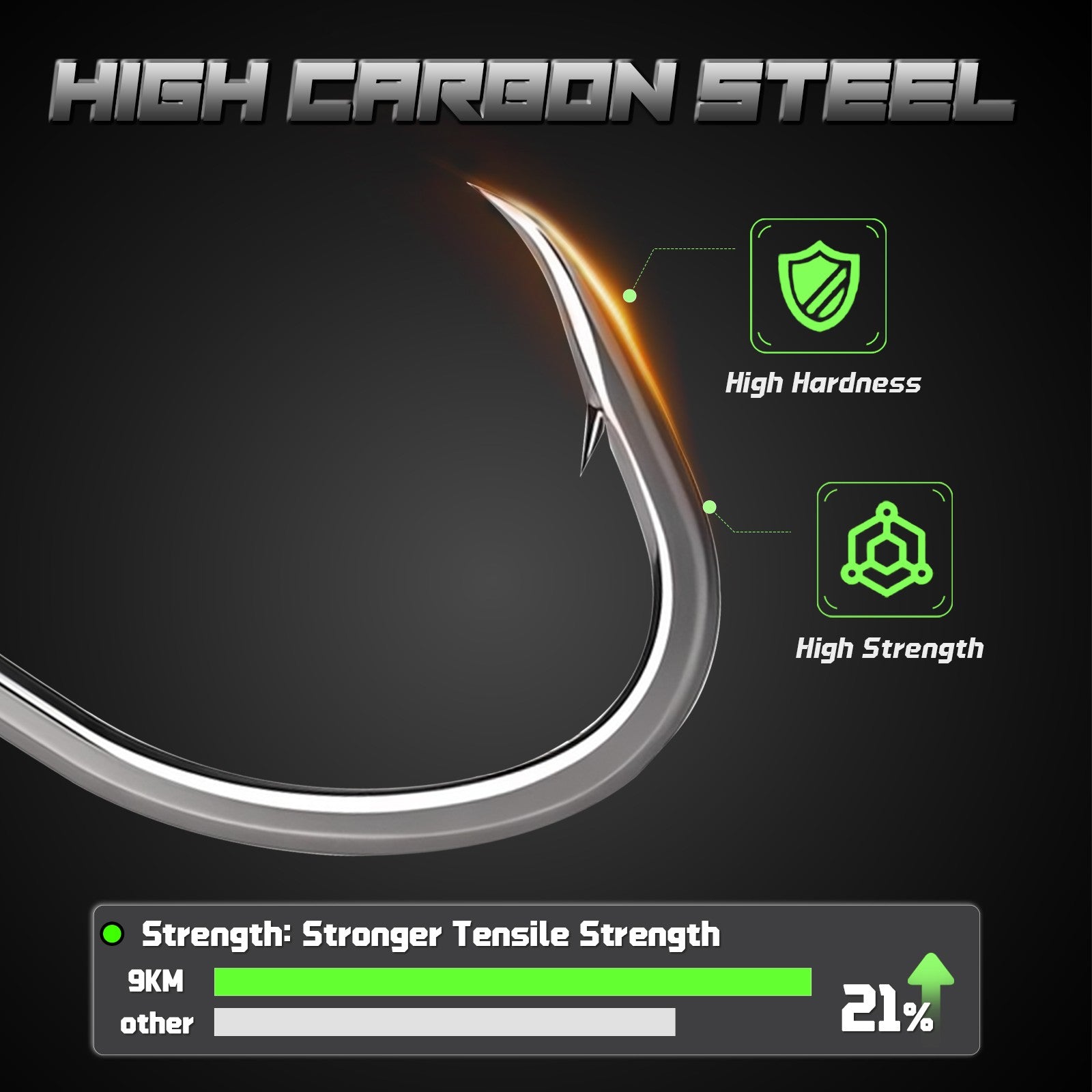 Anzuelos de pesca Baitholder de 9KM, anzuelo de pico de vástago largo con púas de mar, soporte para cebo vivo, anzuelos de gusano de pesca, accesorios de agua salada, aparejos