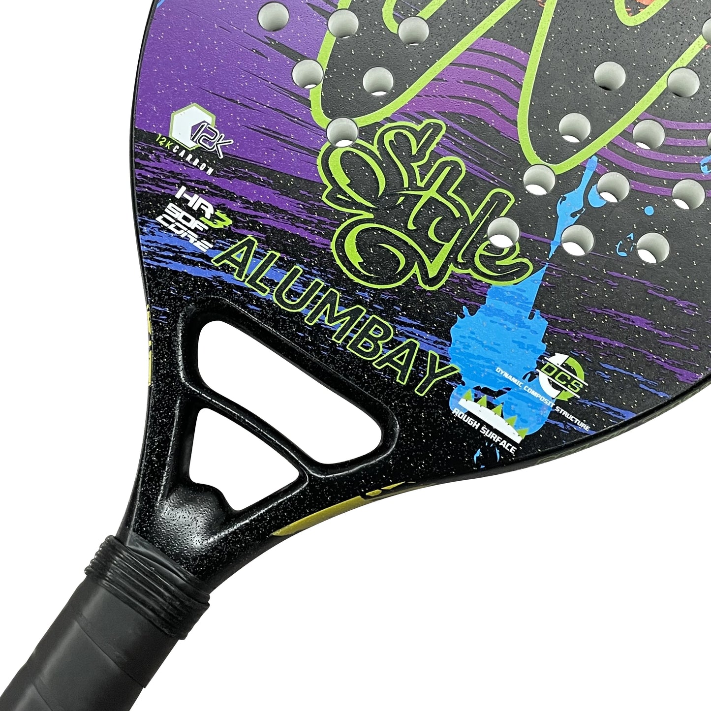 Professional Carbon Beach Tennis Racket Rough Face Tennis Racquet 