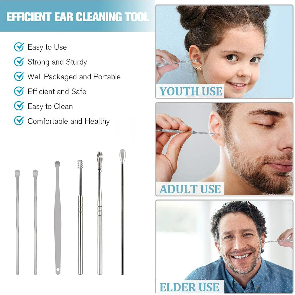 Stainless Steel Ear Cleaner Spoon Ear Cleaning Tool