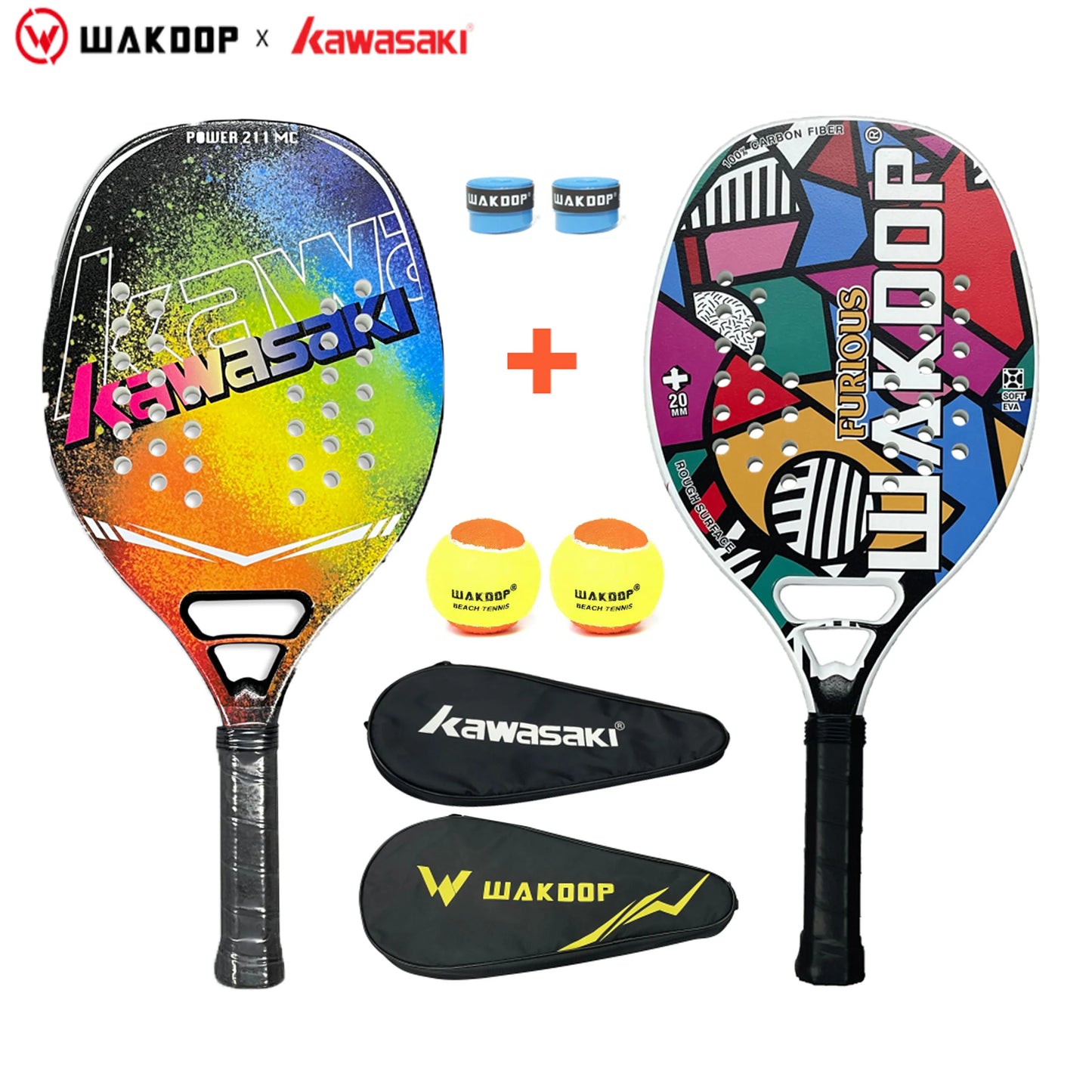 Professional Carbon Beach Tennis Racket Rough Face Tennis Racquet 