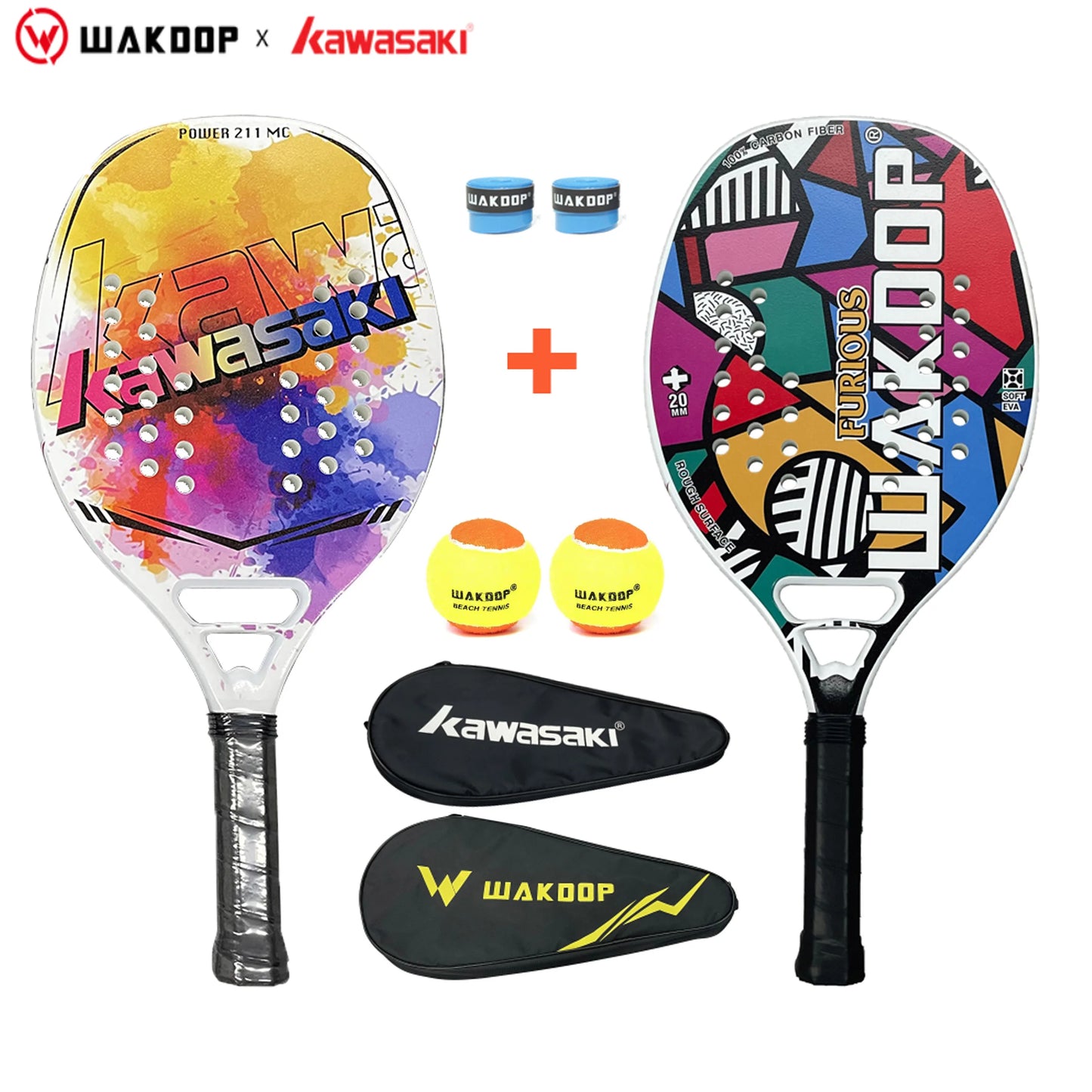 Professional Carbon Beach Tennis Racket Rough Face Tennis Racquet 