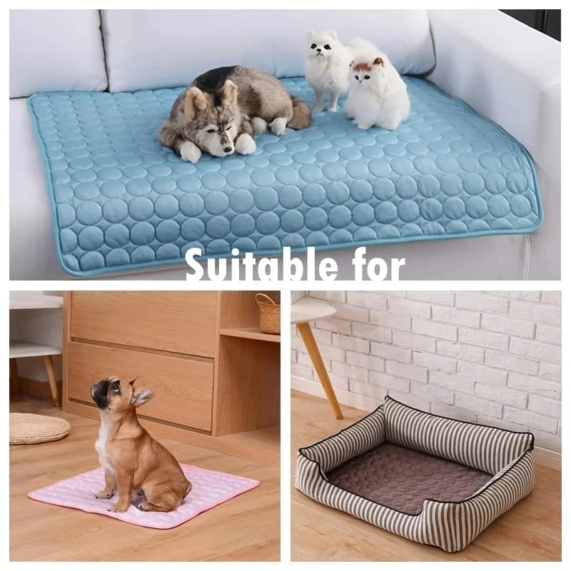 Pet Cooling Mat, Extra Large Cool Bed for Small Dogs 