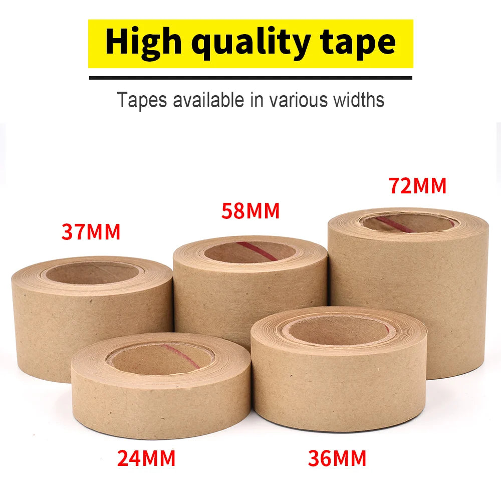 Water Activated Reinforced Packing Tape Kraft Paper Tap for Writable 