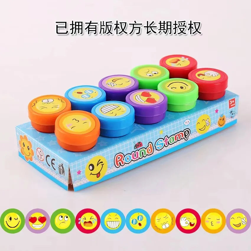 Assorted Piece Stamps for Kids, Self-Inking Stamps, Toy Stamps 