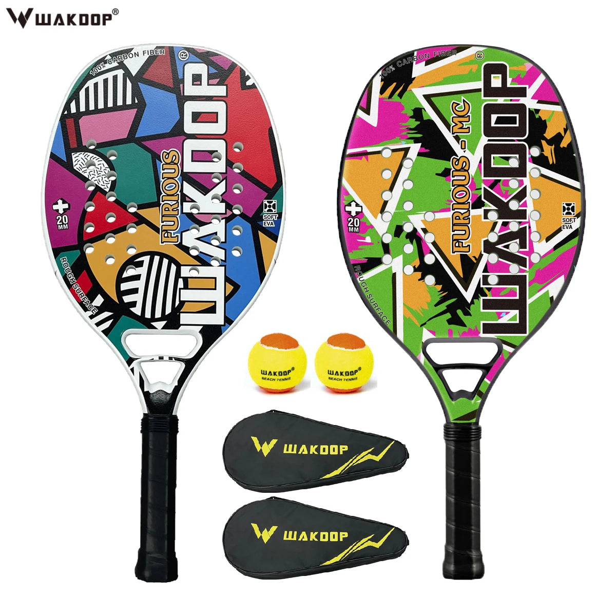 Professional Carbon Beach Tennis Racket Rough Face Tennis Racquet 