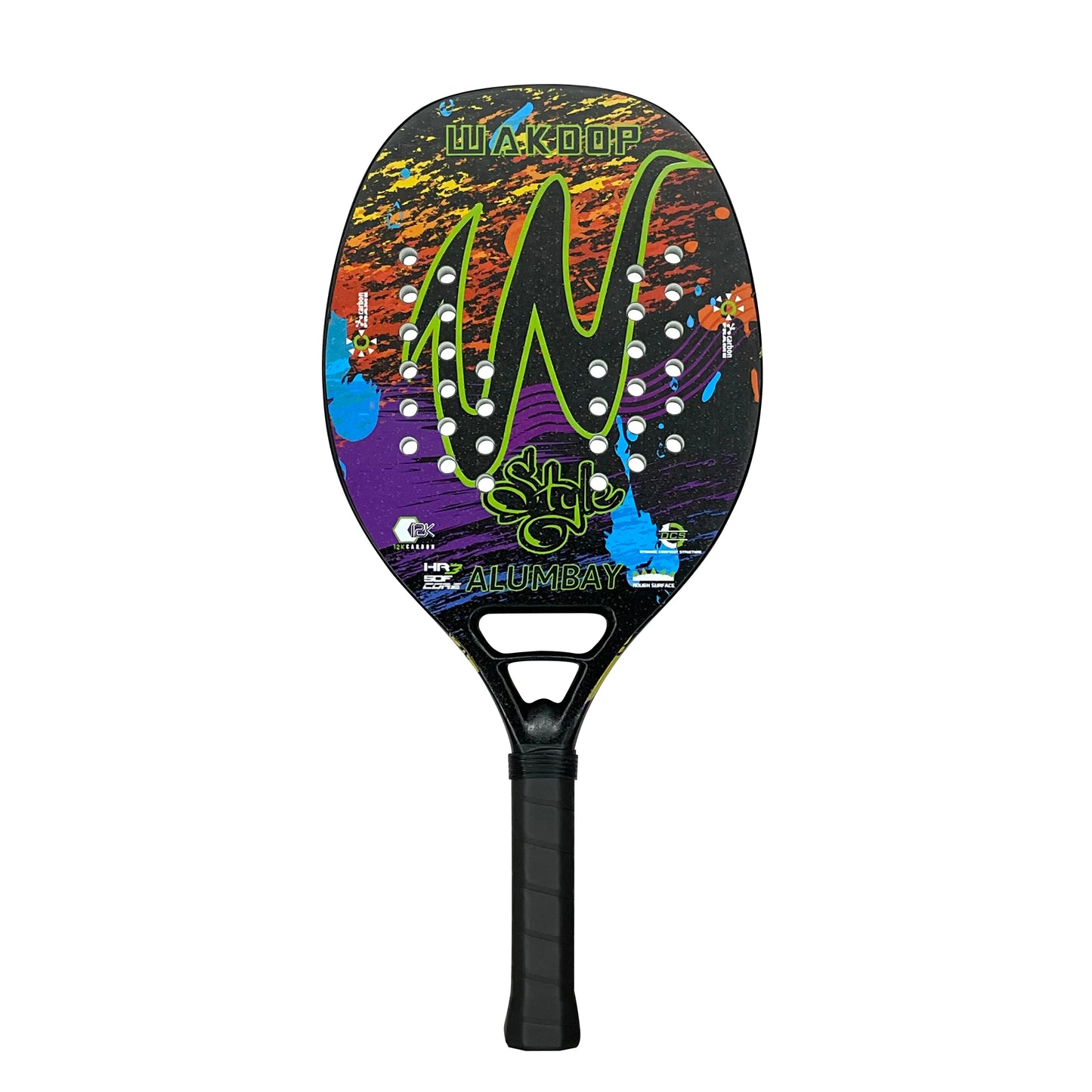 Professional Carbon Beach Tennis Racket Rough Face Tennis Racquet 