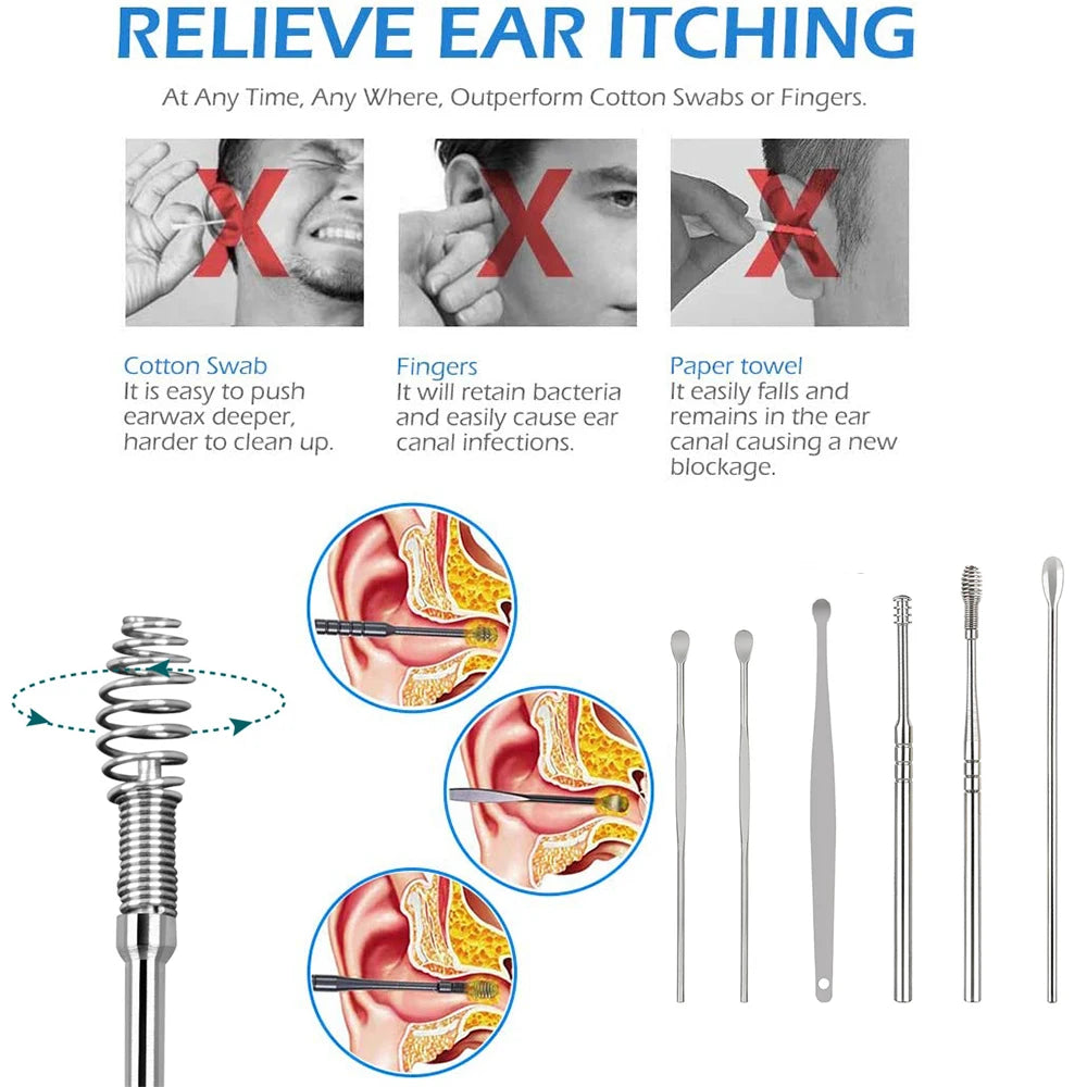 Stainless Steel Ear Cleaner Spoon Ear Cleaning Tool