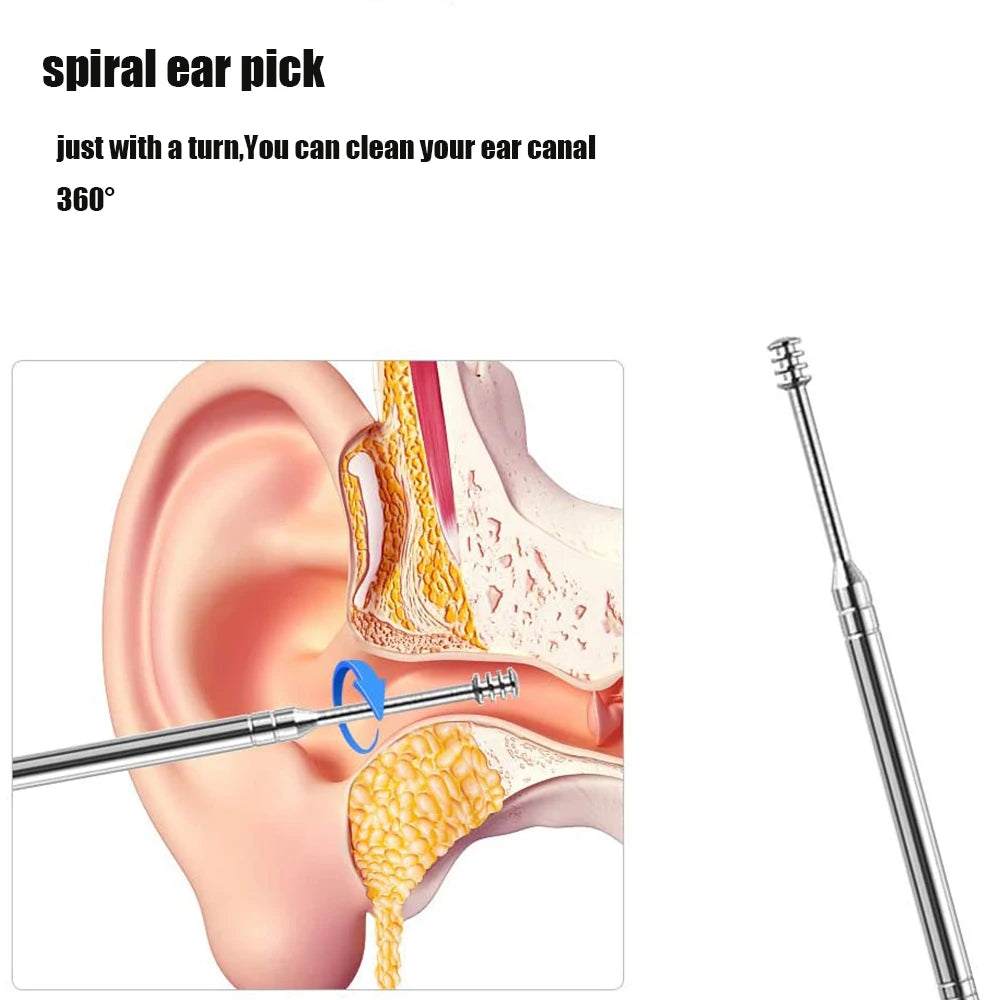 Stainless Steel Ear Cleaner Spoon Ear Cleaning Tool