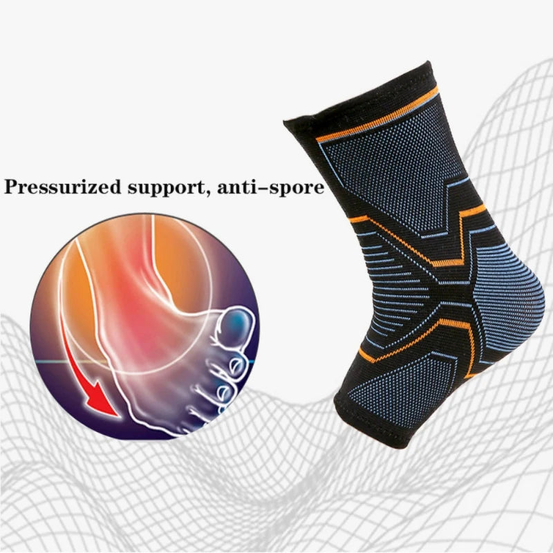 1 Piece Breathable Compression Ankle Brace for Injury Recovery,c 