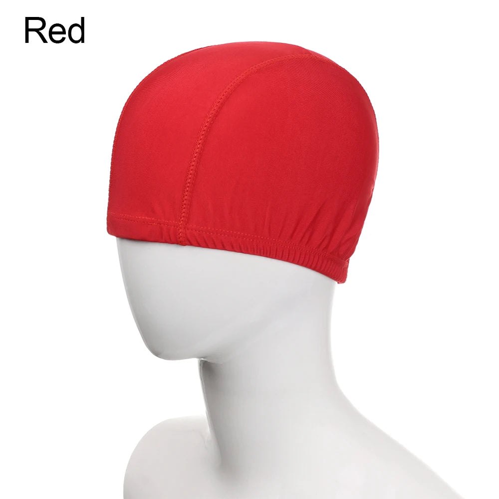 Men Women Nylon Turban Adult Diving Cap Swimming Caps 