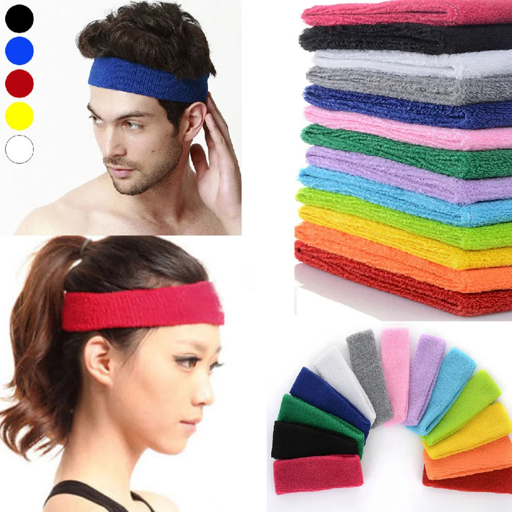 Women Men Sports Headband Elastic Hair Band Yoga Hair Bands 