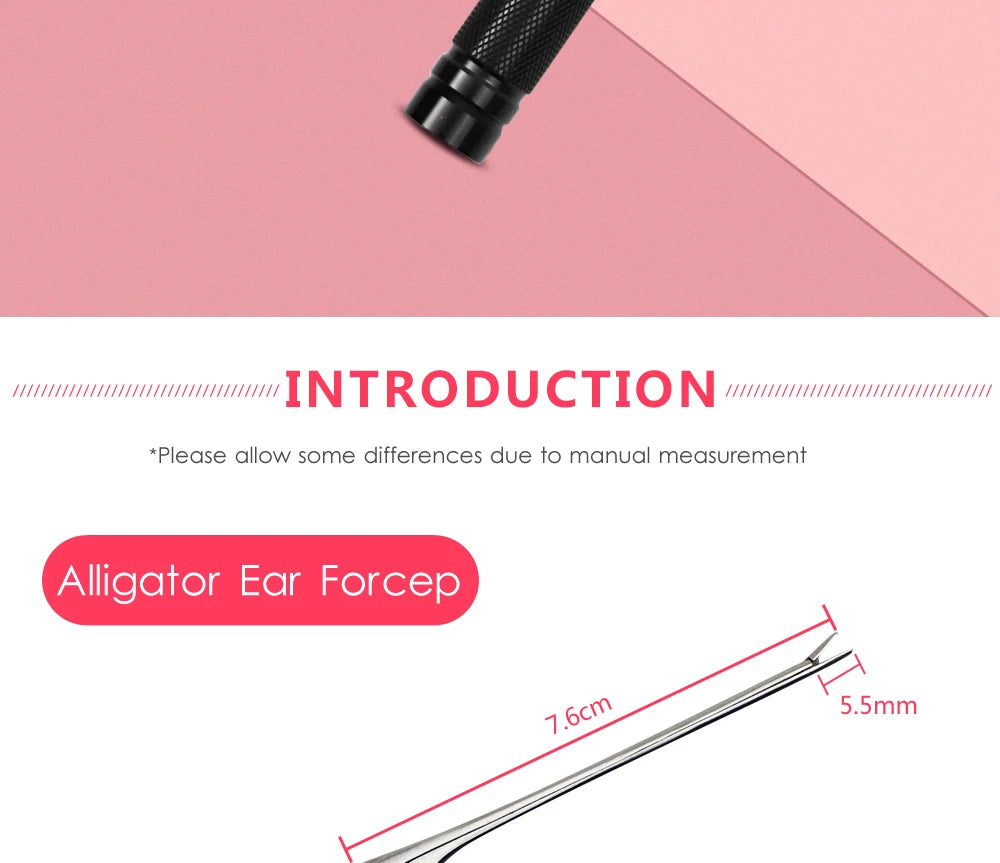 Ear Nose Cleaner Pliers Endoscope Ear Wax Remover 