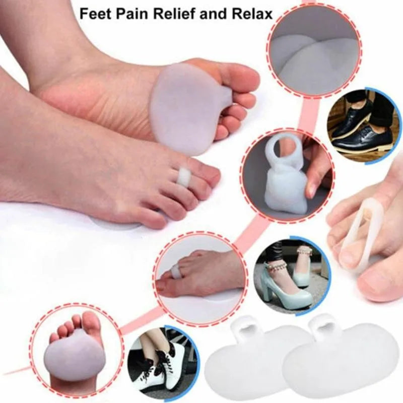 Gel Pad for Sensitive Feet, Silicone Gel Pads for Met 