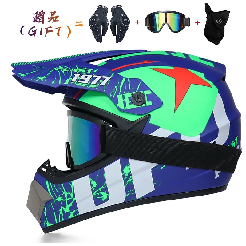 Free shipping 3 pieces of motorcycle helmet gift off-road helmet for boy