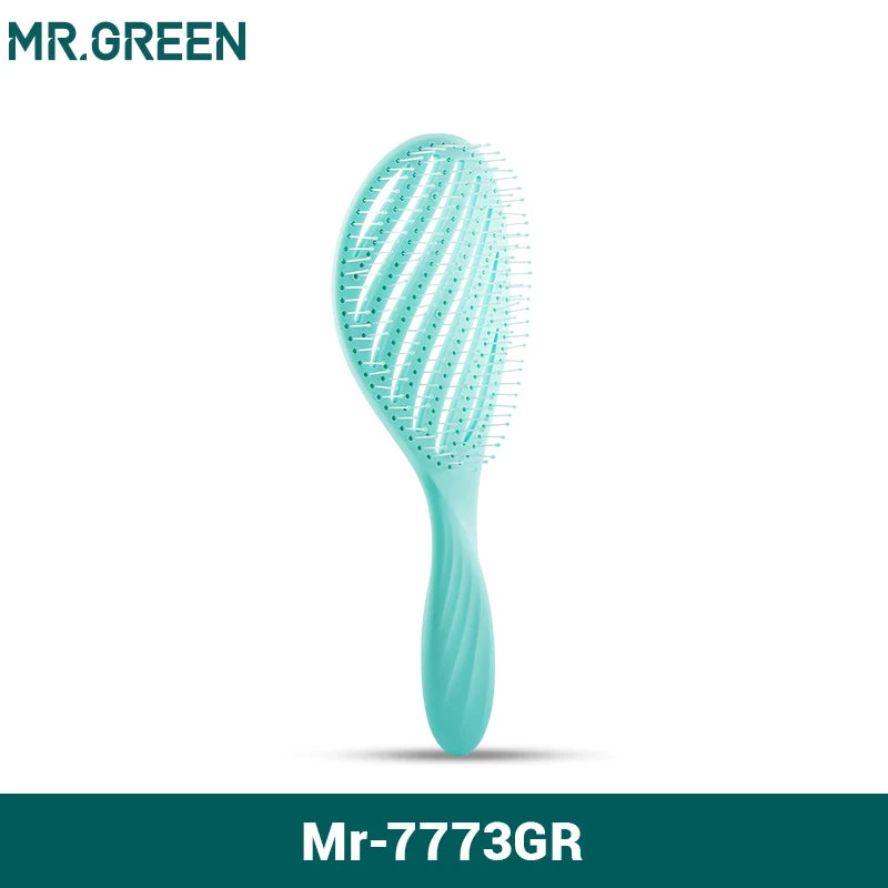 MR GREEN Cepillo Calado para Pelo Rizado, Peine para el Cabello, Herramienta par