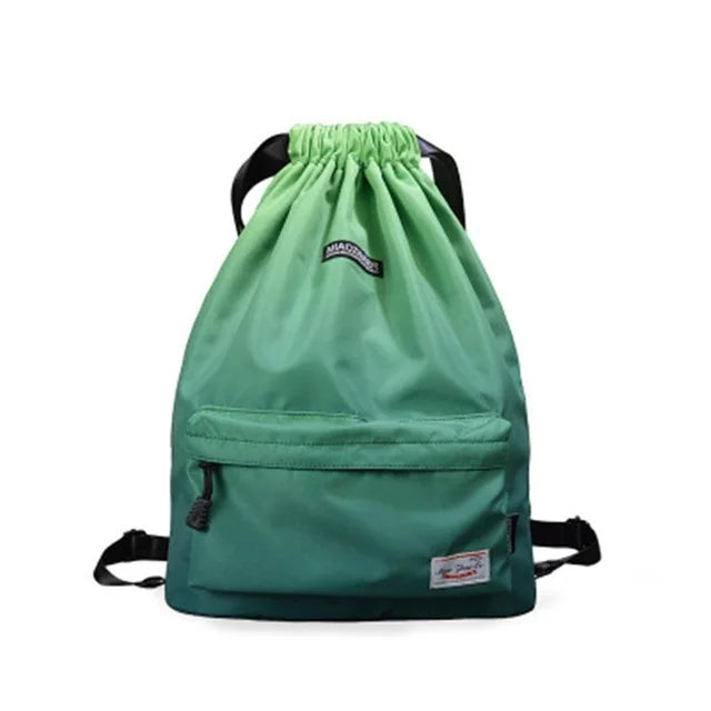 Mochila de deporte para gimnasio, bolsa deportiva impermeable con cordón perfecta para actividades en el exterior, accesorio ideal para entrenamiento, fitness y natación, para verano