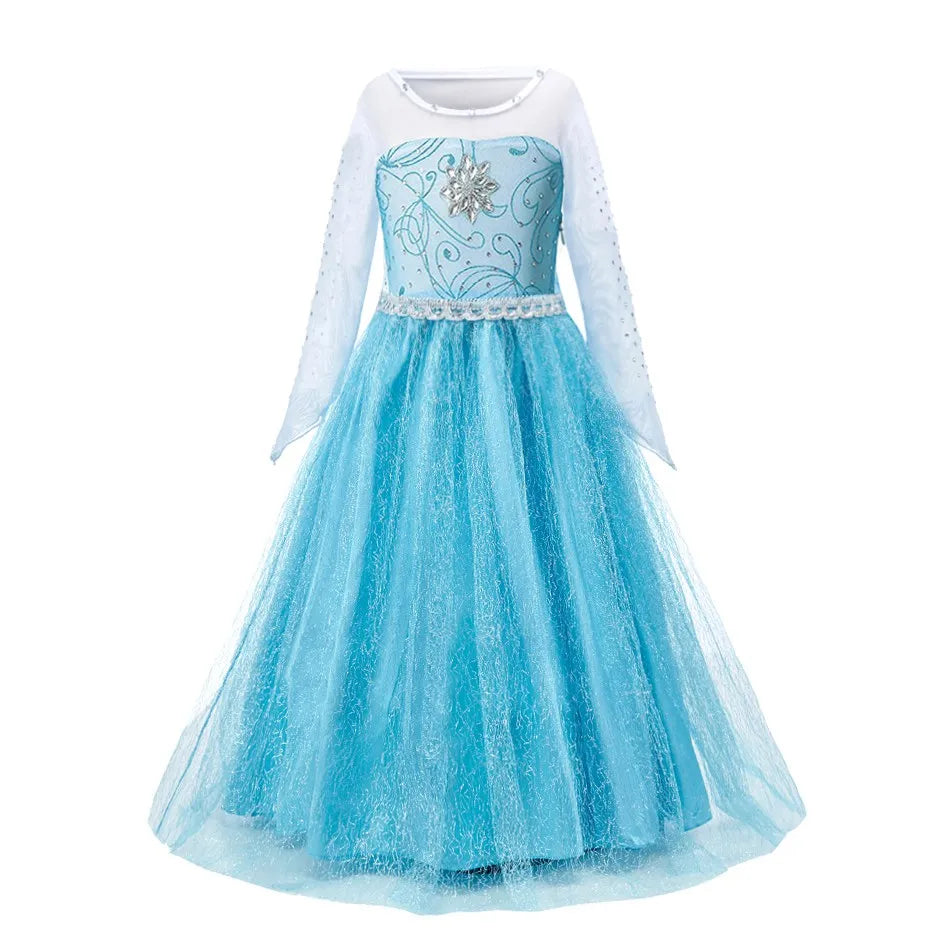 Girls Princess Dress Cinderella Snow White Aurora So Costume 