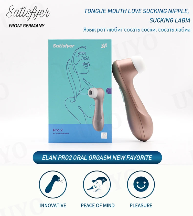 satisfyer pro 2 vibrador de succión de clítoris pro 2 para mujer, juguetes para adultos, estimulador de clítoris, succionador, usb, sex shop