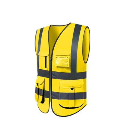 SFVest-Chaleco de seguridad reflectante de alta visibilidad para hombre, ropa de