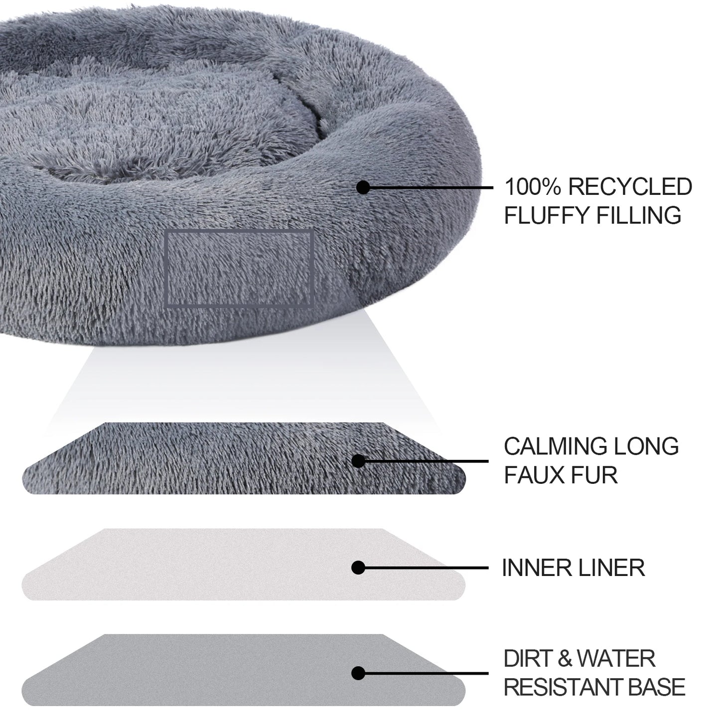 Cama King de felpa para perro, sofá extraíble, lavable, divertido, para exteri