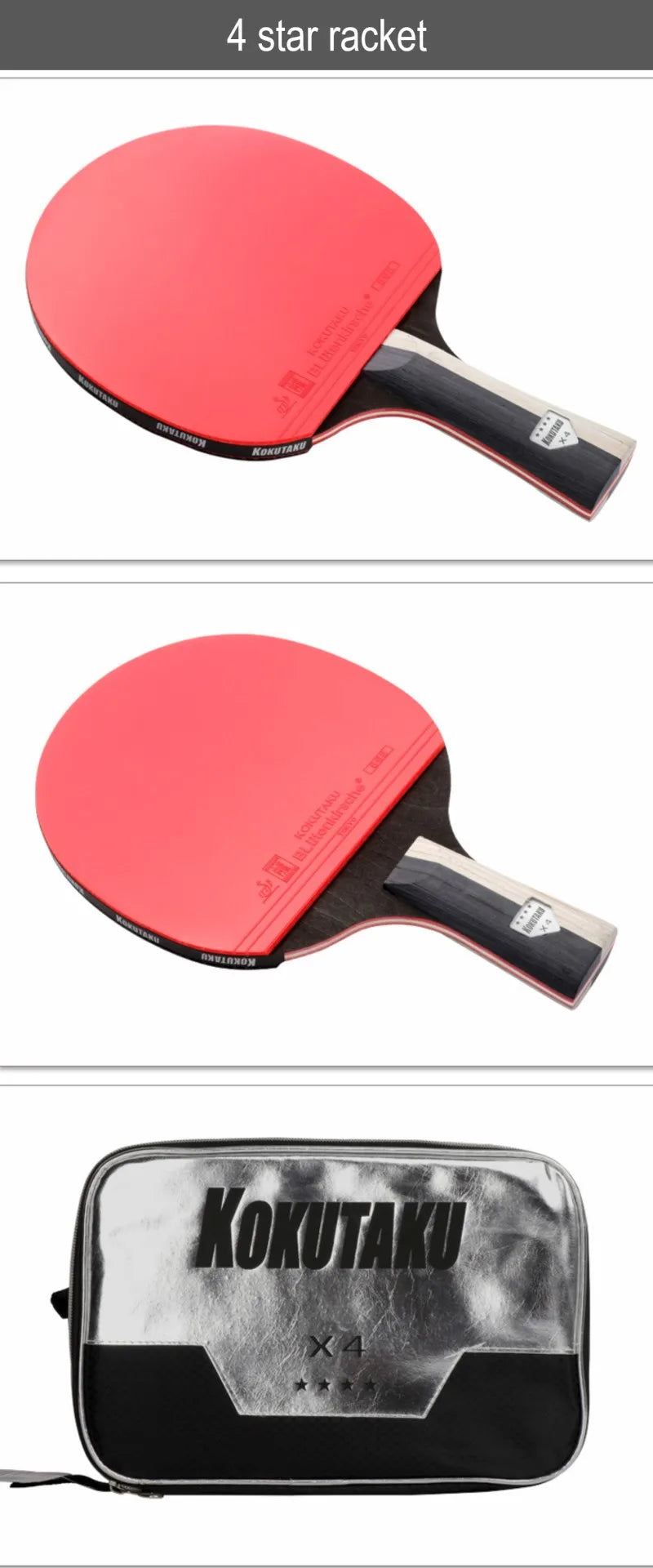 KOKUTAKU Professional ITTF 4/5/6 Star table tennis racket m table tennis racket 