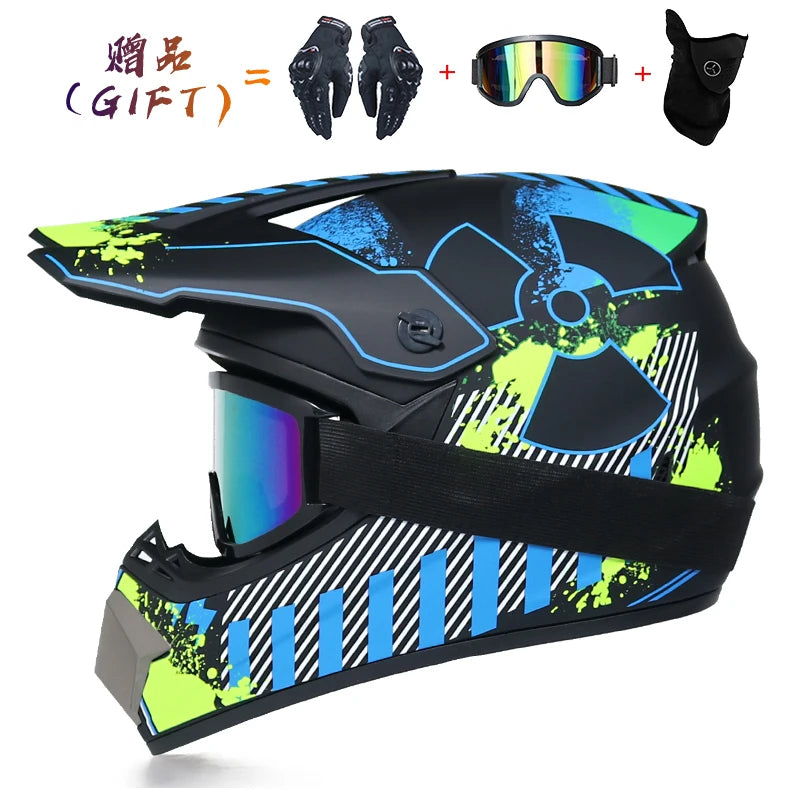 Free shipping 3 pieces of motorcycle helmet gift off-road helmet for boy