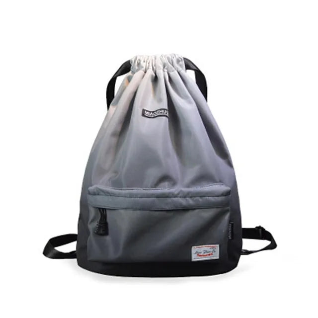 Mochila de deporte para gimnasio, bolsa deportiva impermeable con cordón perfecta para actividades en el exterior, accesorio ideal para entrenamiento, fitness y natación, para verano