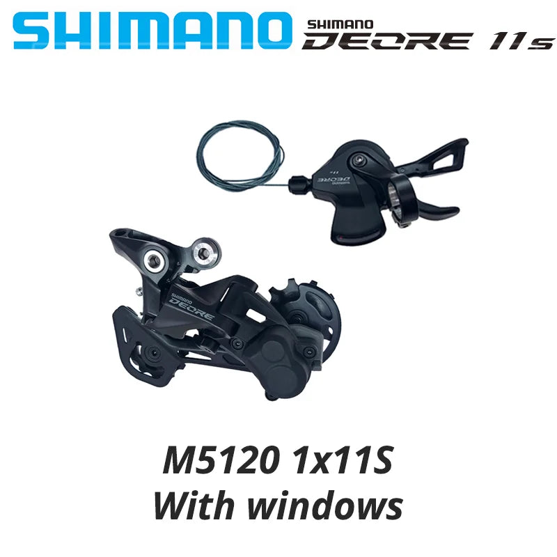 SHIMANO-desviador DEORE M5100 para bicicleta de montaña, 11 velocidades, SHADOW