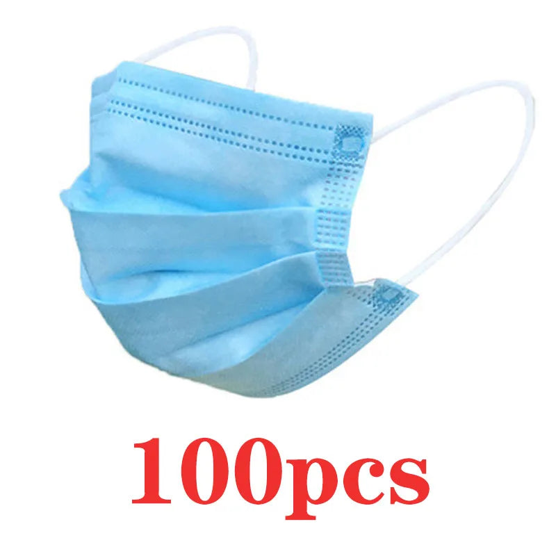 Disposable face mask with ear strap, breathable face mask d 