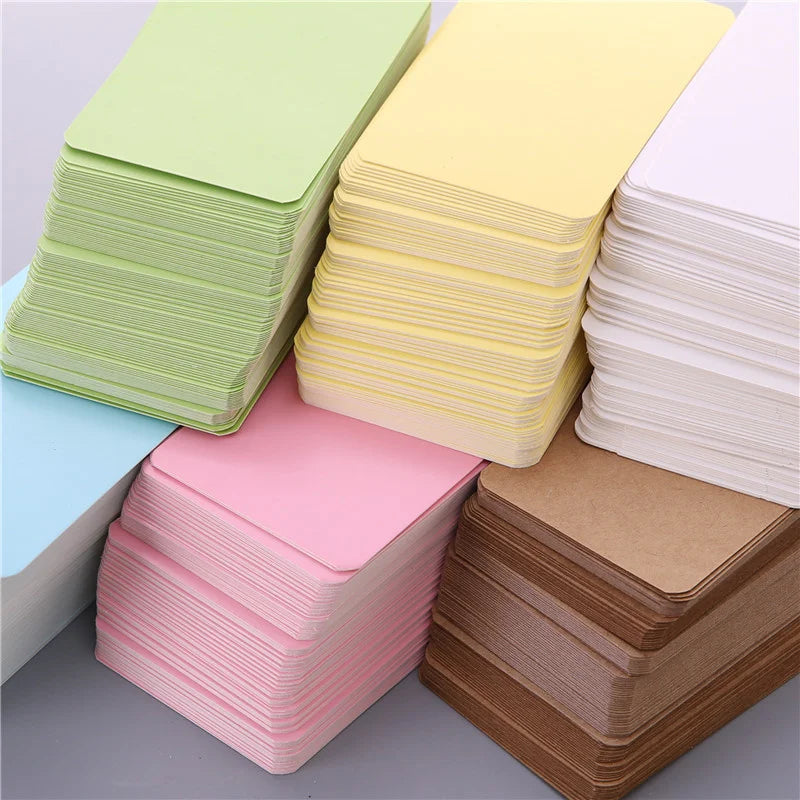White Kraft Paper Card Box Business Cards Message Card 