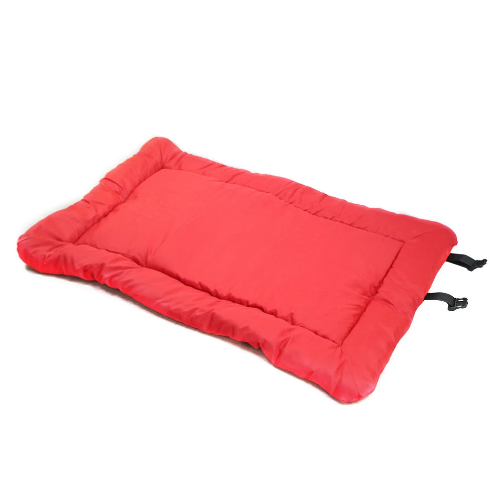 Waterproof Pet Mat For Dog Soft Pet Carpet Anti-slip Calming Puppy Bed Foldable Red Outdoor Fluffy Pet Bed Mat For Sofa And Car