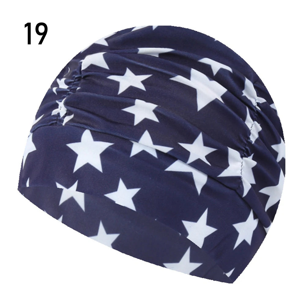 Men Women Nylon Turban Adult Diving Cap Swimming Caps 