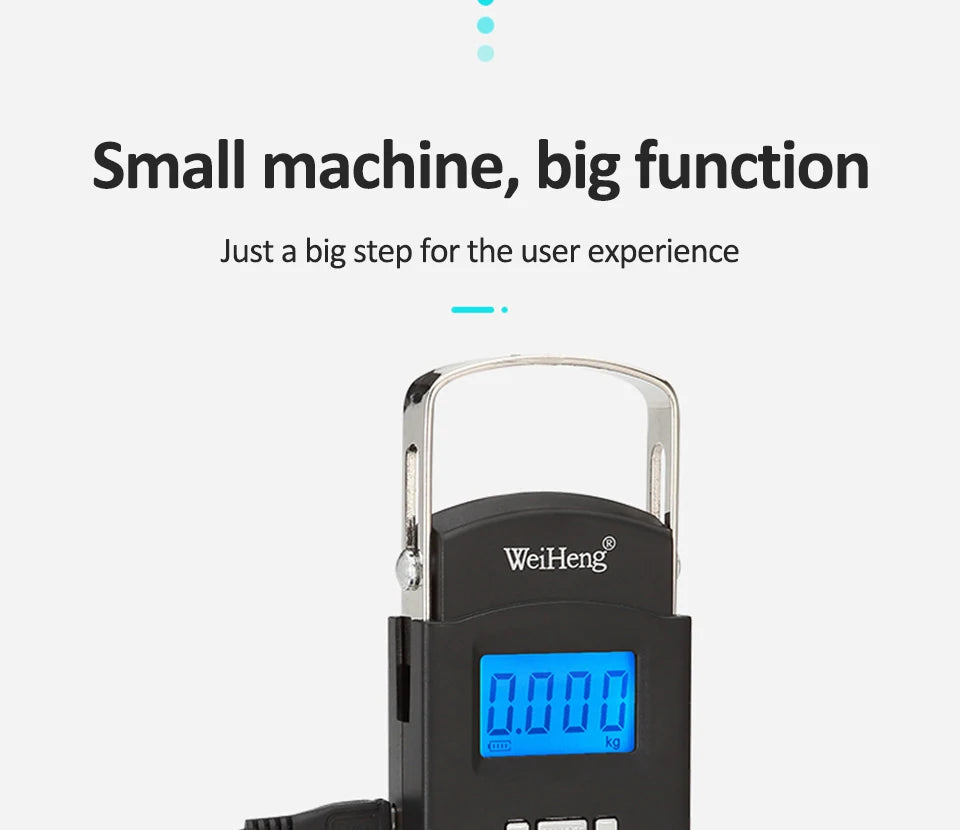 USB Charging Electronic Digital Scale Hanging Hook Weight Scale 