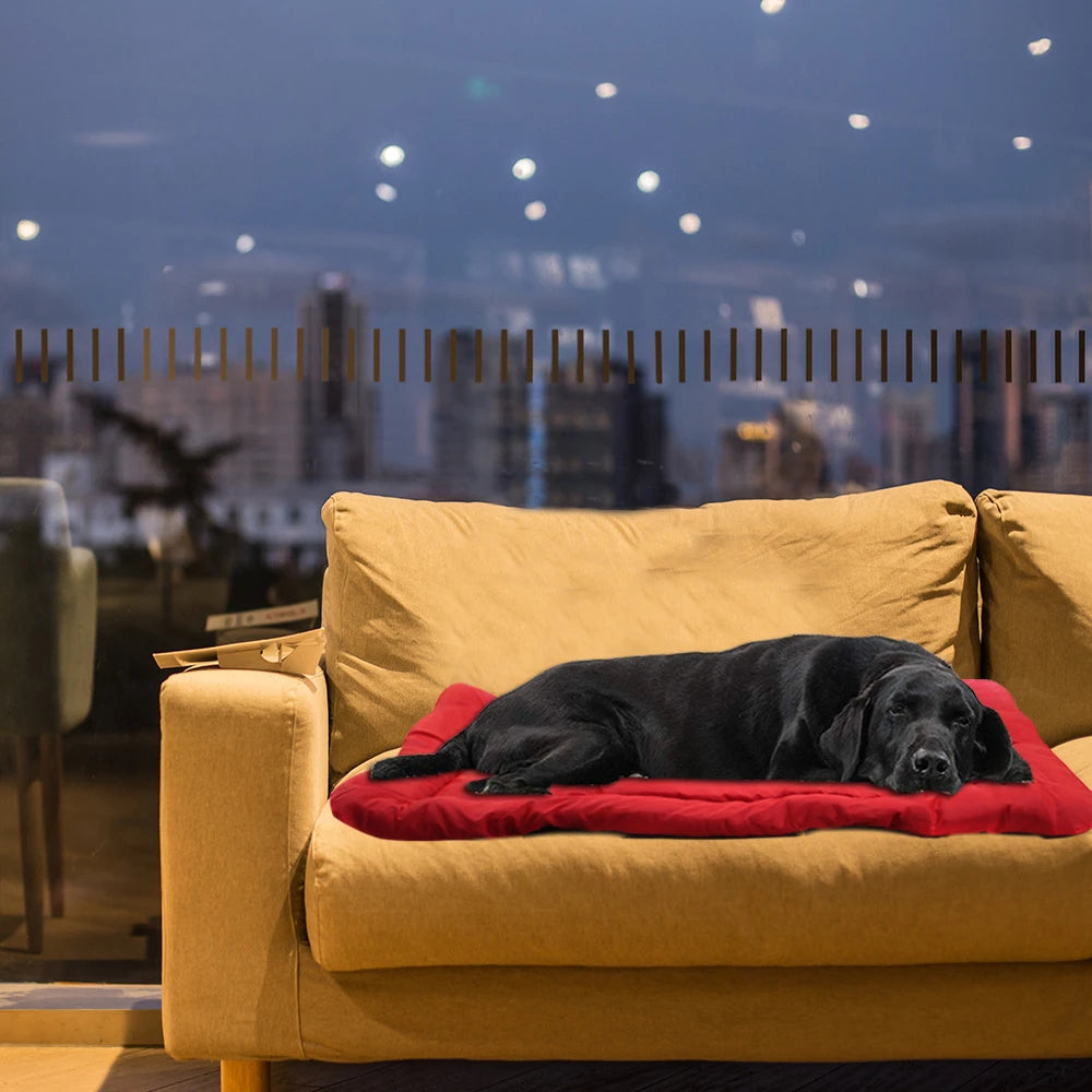 Camas impermeables para perros grandes, estera rectangular portátil de calidad cómoda para perros pequeños