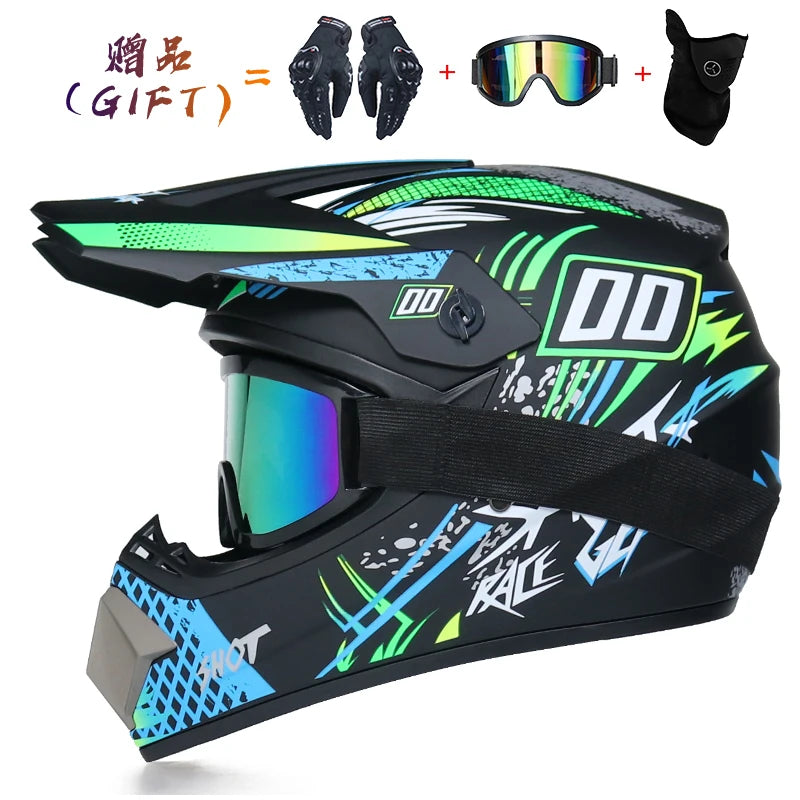 Free shipping 3 pieces of motorcycle helmet gift off-road helmet for boy