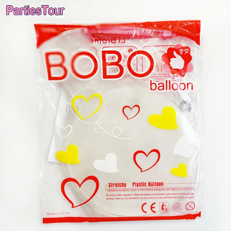 12/18/20/24/36 Inch Transparent Inflatable Bobo Balloon Supplies 